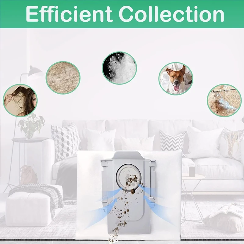 Accesorios Y37A para Robot de barrido de piedra Roborock G10s/G20/S7/S8/Q5, piezas de barredora de bolsa de polvo no tejida