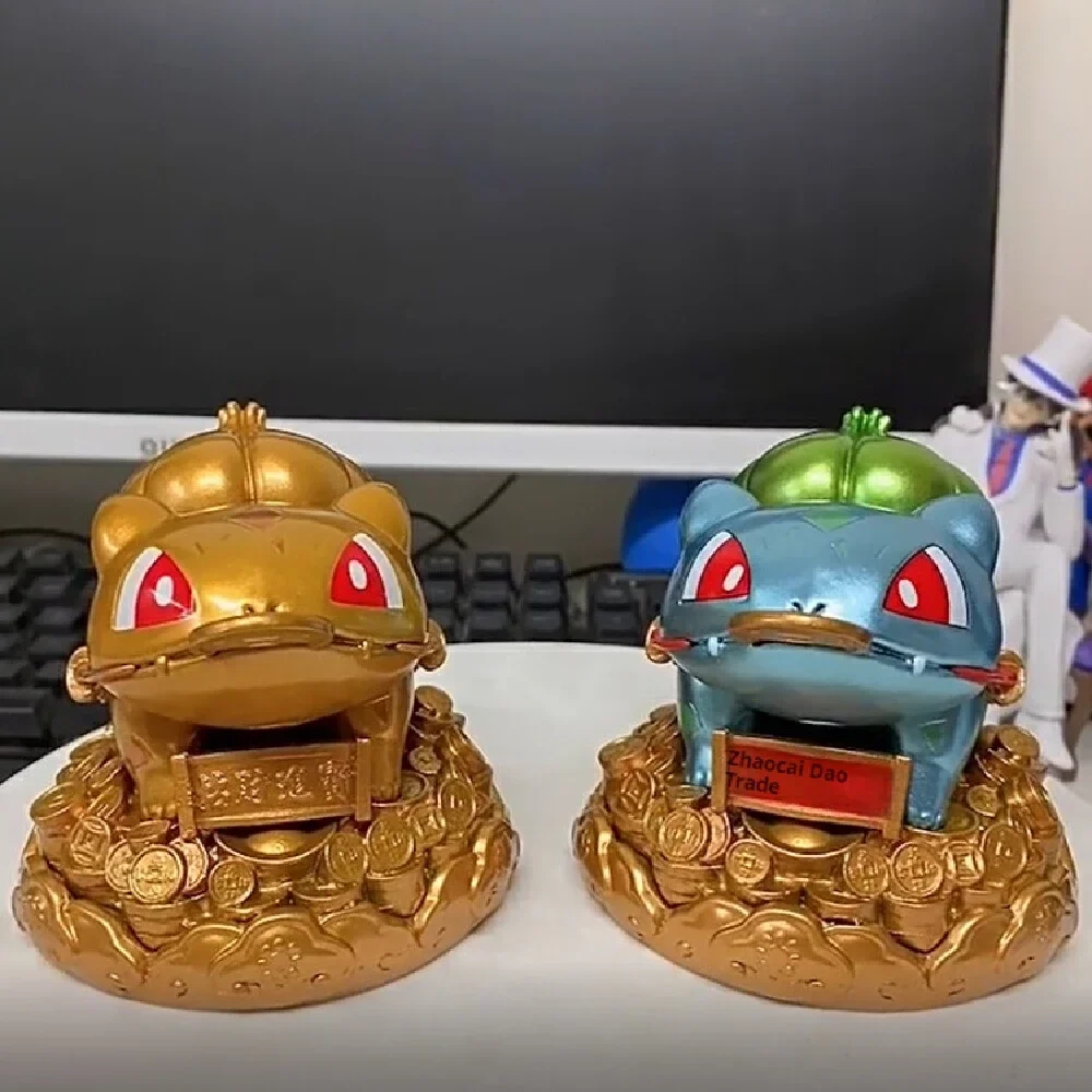 포켓몬 애니메이션 피규어 Pvc Gk Bulbasaur 황금 두꺼비 거실 베란다 모델 데스크탑 장식품 장난감, 창의적인 컬렉션 장난감 선물