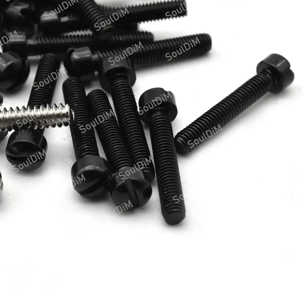 100 pcs/lots Electric Guitar Humbucker Pickup Polepiece Pole Screws Guitar Pickup Magnet Screw Rods 18mm Length 3mm Diameter