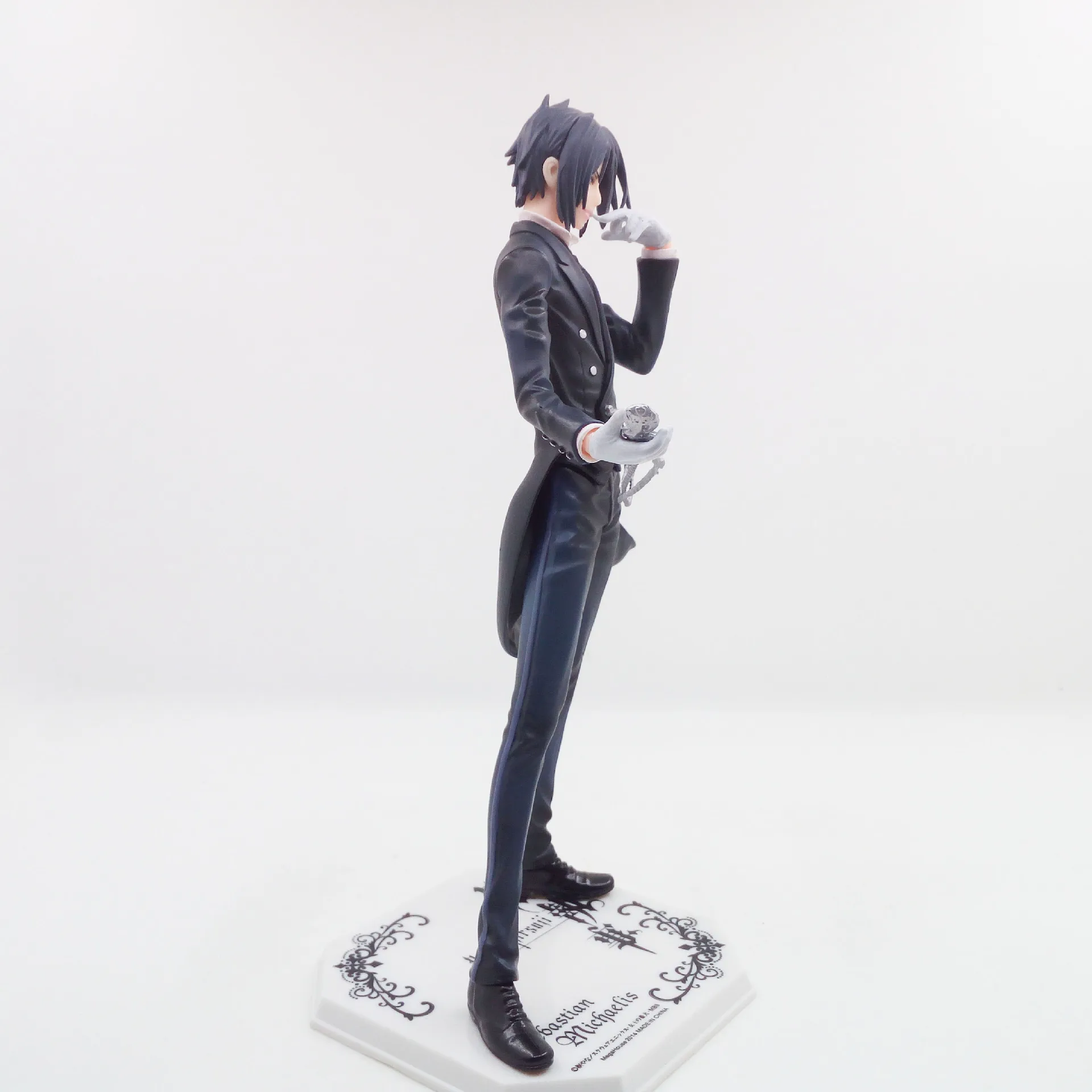 20cm anime preto mordomo kuroshitsuji sebastian michaelis figura 1/8 modelo de animação brinquedo presente coleção figura ação pvc