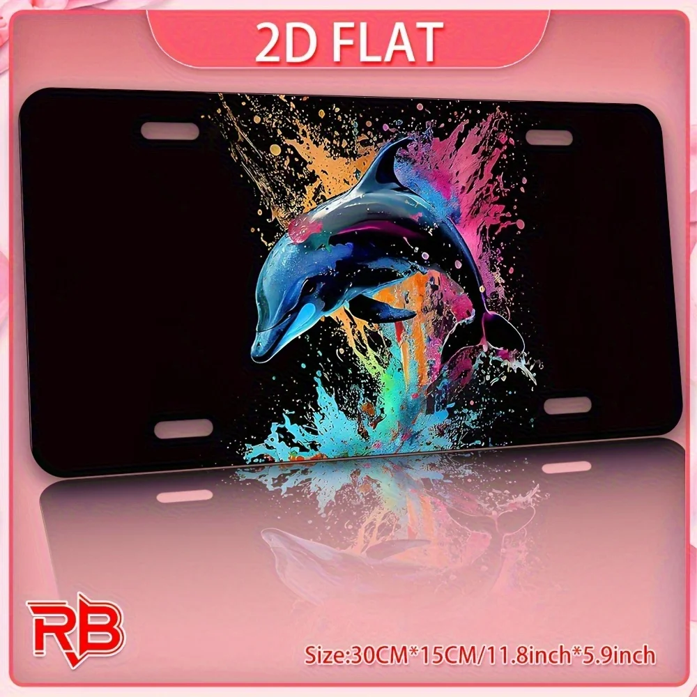 2D Flat, 2D Flat Printing, 1pc - Material, Metal Sign, UV Printing 30x15cm/11.81x5.9inch, Suitable for Various Holiday Decoratio