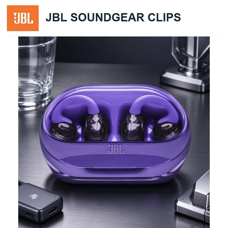 JBL Clips Wireless Earbuds with Charging Case for Audiobooks