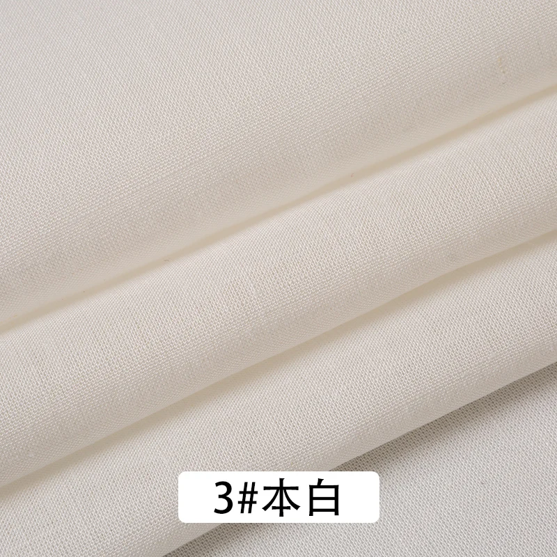 Linen Cotton Fabric Per Meter Solid Color Children's Shirt Clothing Top Dress Pants Pajamas Summer Breathable Fabrics By Meters