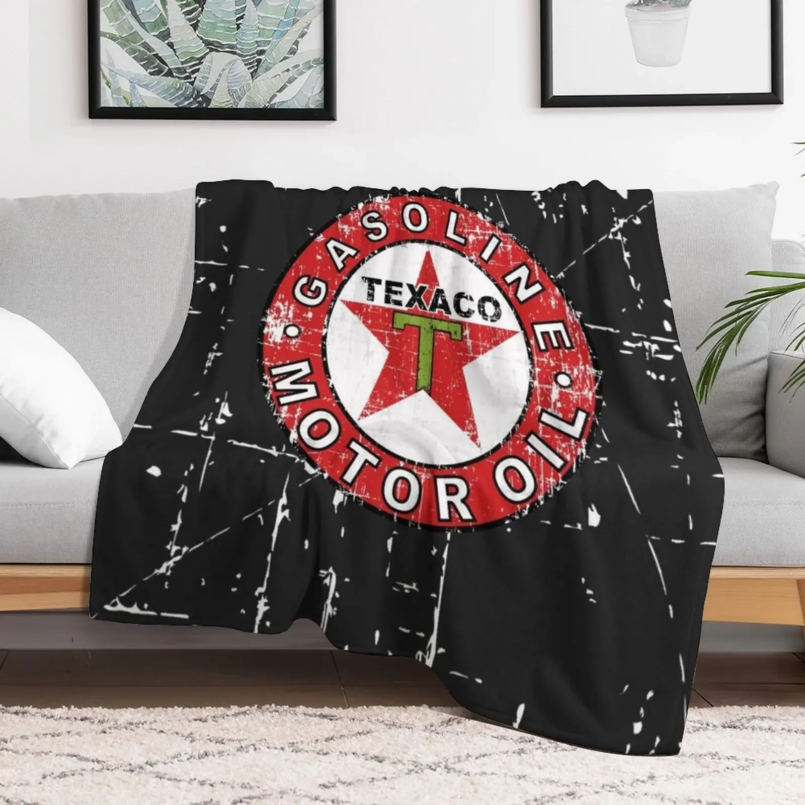 Texaco Tea Vintage Scratch Throw Blanket funny gift for sofa christmas gifts Blankets