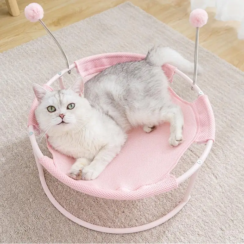 Hot Selling Pet Cat Bed Hammock Removable Washable Princess Litter Cat Bed Cute Cradle Recliner Cat Supplies