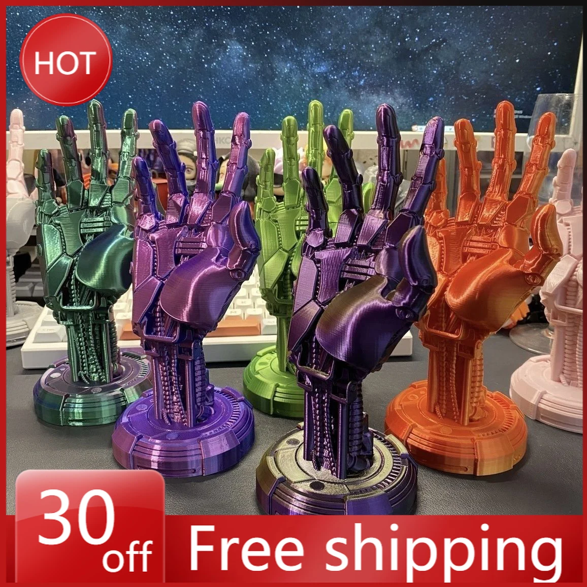 25cm Cyberpunks Game Figure Manipulator PS Handle Bracket 3d Printing Collection Desktop Decorations Holiday Gifts Kids Toys