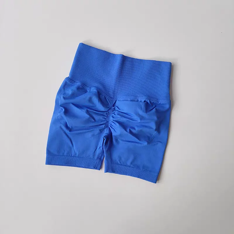 Summer Women's Yoga Shorts High Waist Breathable Fitness  Shorts Lift Sports Running Shorts Cycling Push-Up Workout Gym Shorts image 3