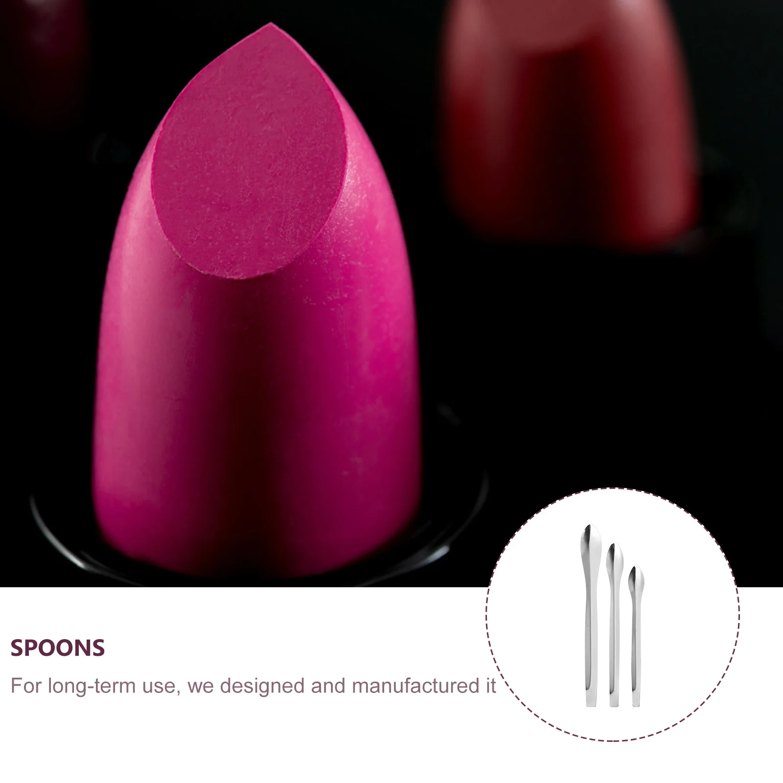 

18Pcs Lipstick Package Tools Scoops Durable Stainless Steel Spoon for Cream Lotion Application DIY Makeup Subpackaging