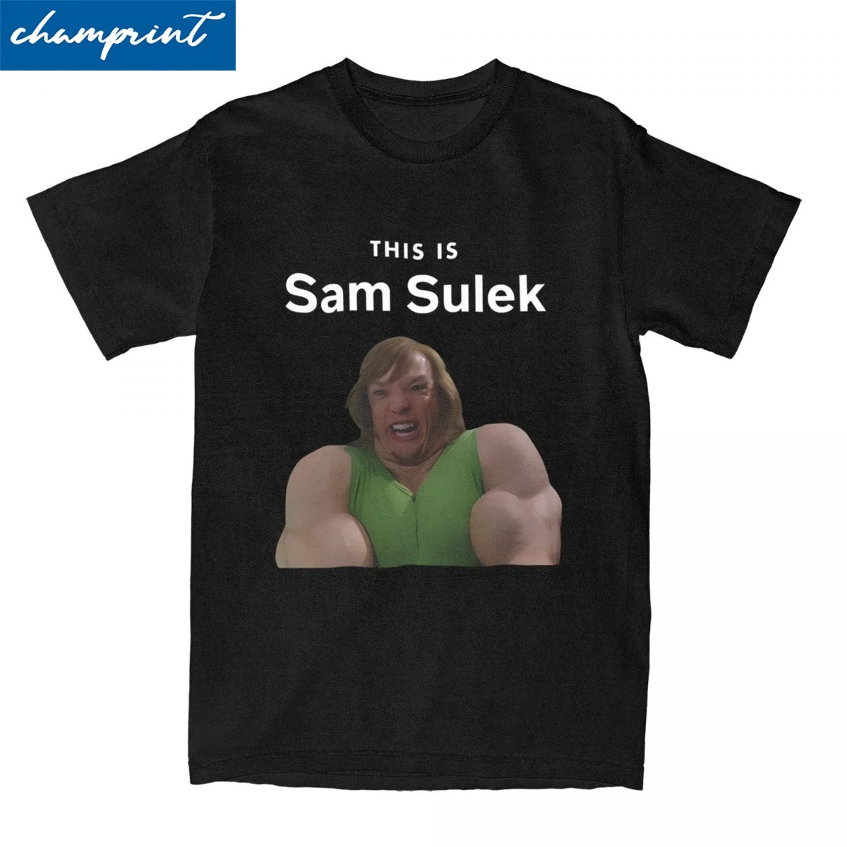 Men Women This Is Sam Sulek Funny Memes T Shirts 100% Cotton Clothes Vintage Short Sleeve O Neck Tees Plus Size T-Shirts