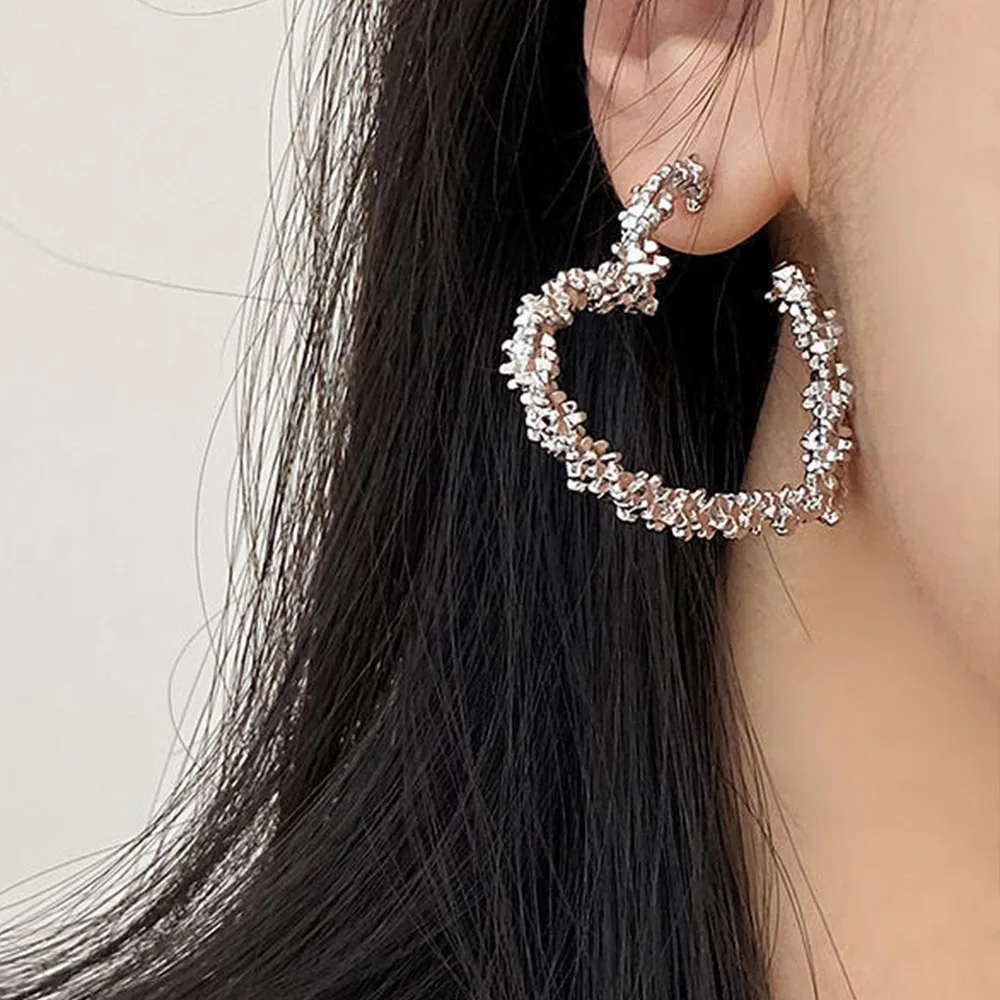 

Женские серьги BF CLUB из стерлингового серебра 925 пробы, модные простые серьги в стиле ретро с сердечками, ювелирные изделия, аксессуары для вечеринок с аллергией