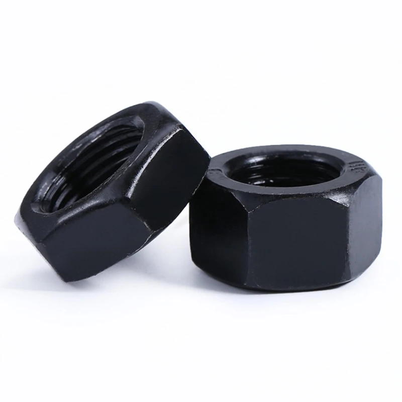 M8 M10 M12 M14 M16 M18 M20 مسدس عرافة المكسرات الصف 8.8 أسود الكربون الصلب غرامة الموضوع عرافة المكسرات الملعب 1/1.25/1.5 مللي متر