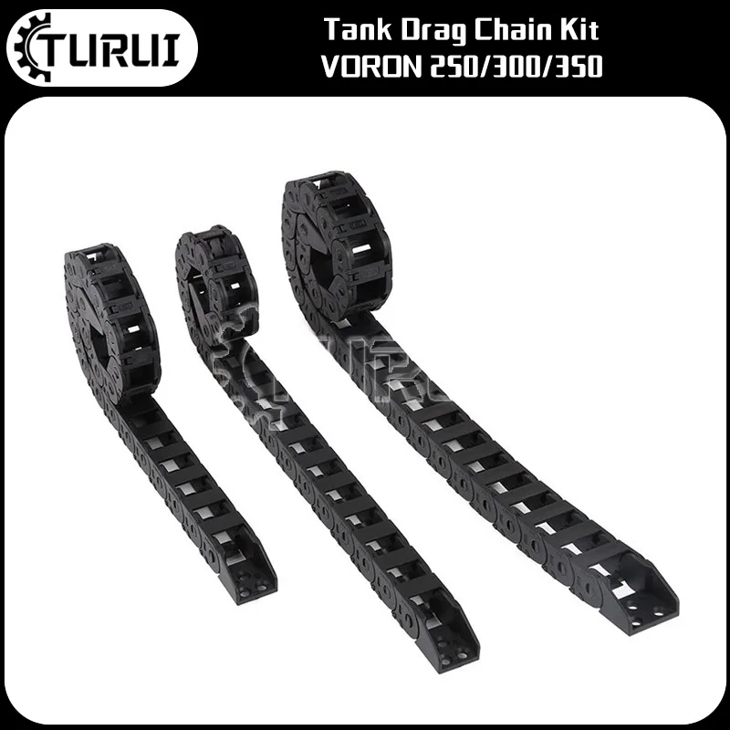 

3D Accessories Voron2.4/trent/sw/0.1 Tank Drag Chain Black Open Type 250/300/350