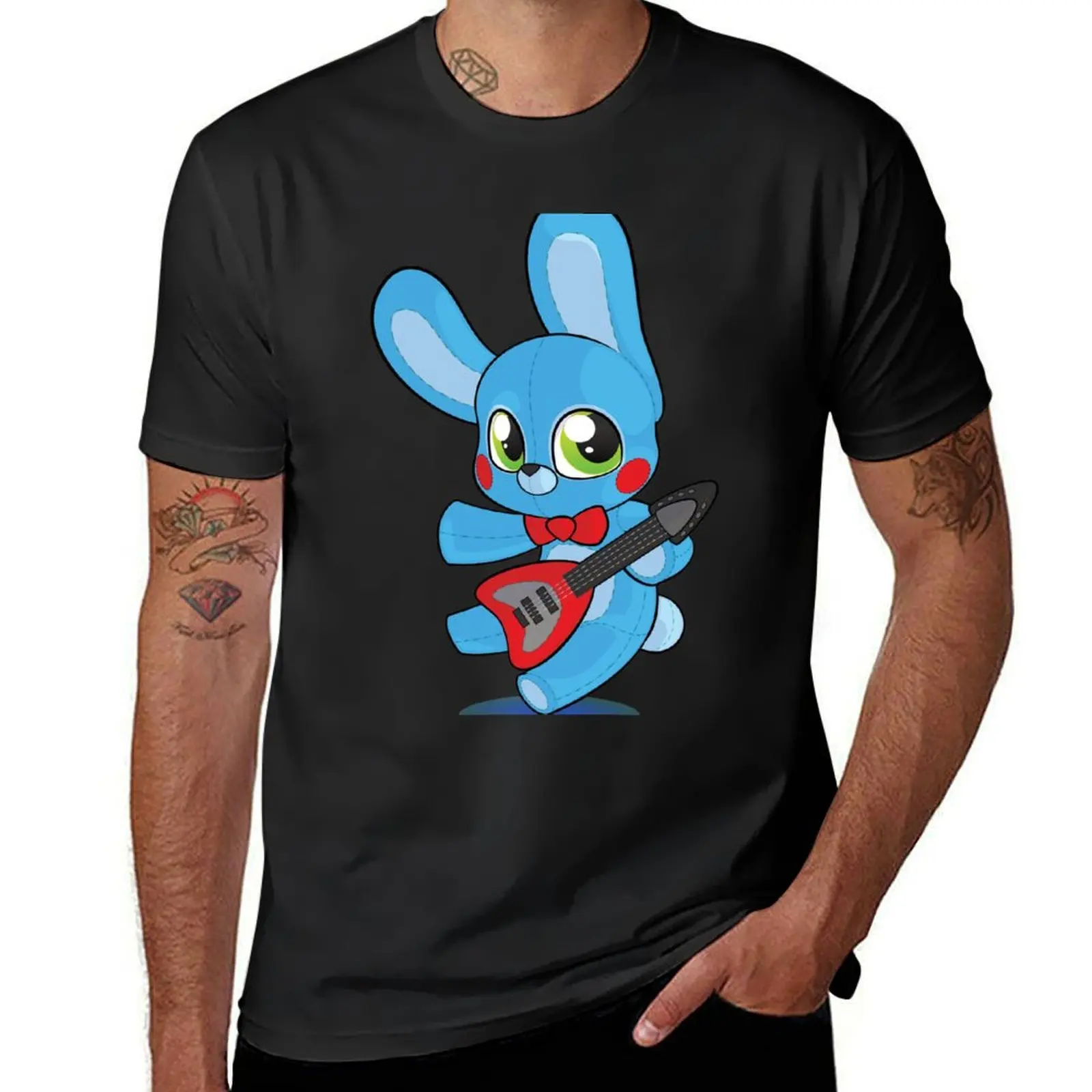 

plush toy bonnie T-Shirt blacks heavyweights sweat men t shirt