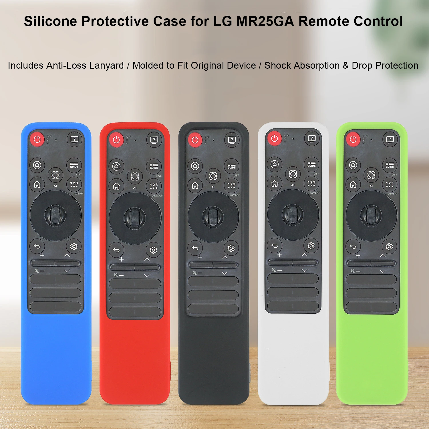 

Soft Silicone Case Housing for LG MR-25GA Remotes NonSlip Texture Shell Protective Covers