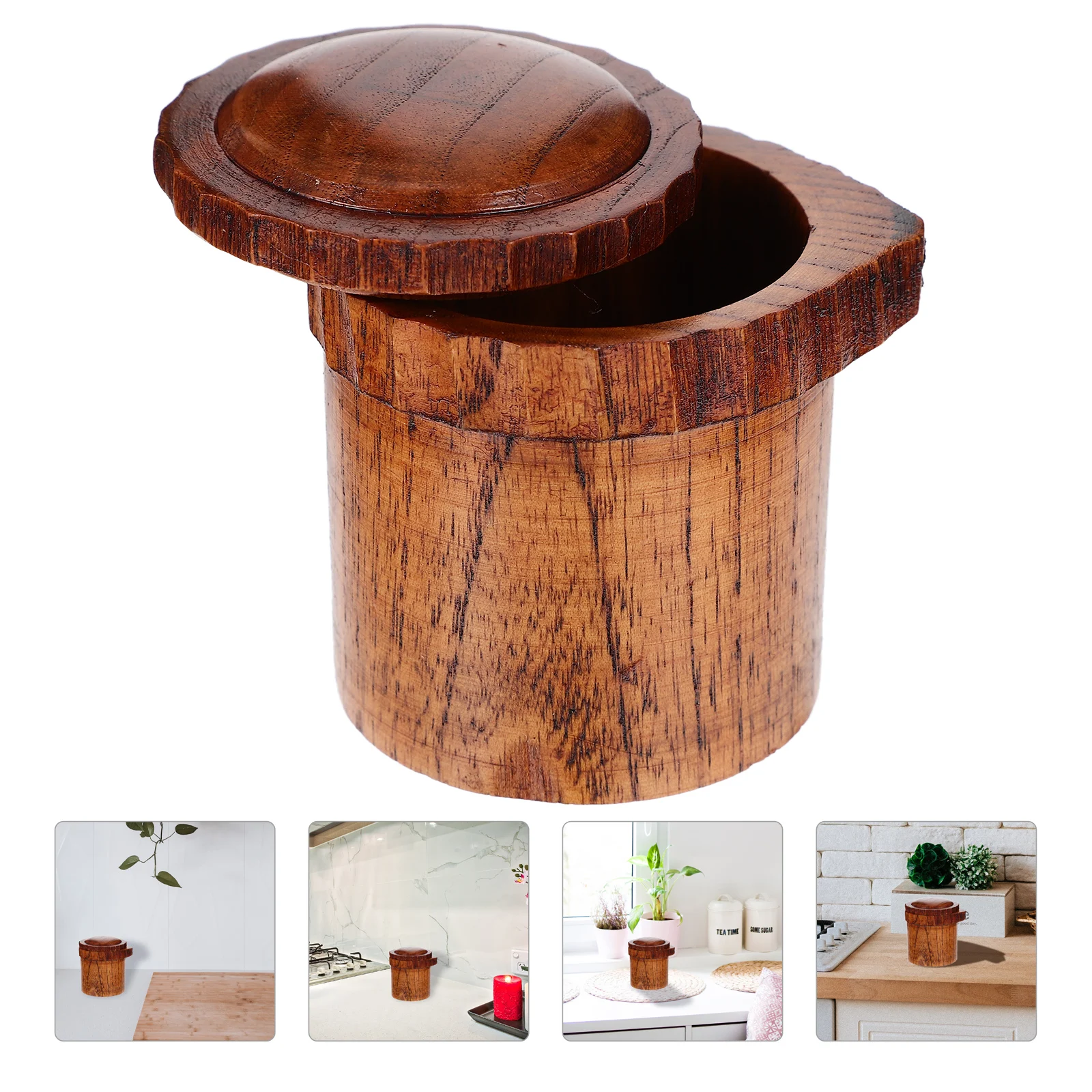 

Zizyphus Wood Seasoning Bottle Wooden Sauce Dispenser For Kitchen Oil Vinegar Soy Sauce Storage Household Condiment Jar