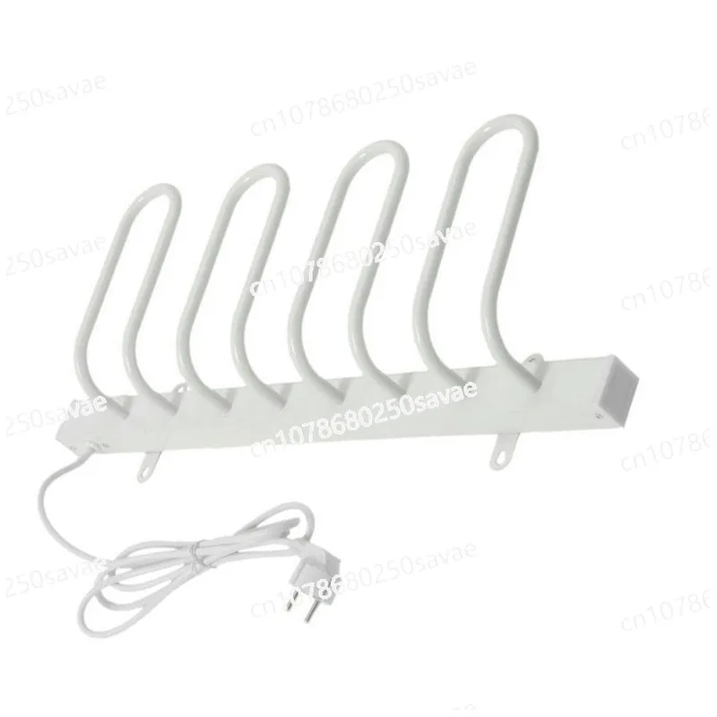 

Constant Temperature Heating Shoe Rack with 4 Hooks 220V/ 110V Electric Shoe Dryer Wall Mounted Boot Sock Drying Machine