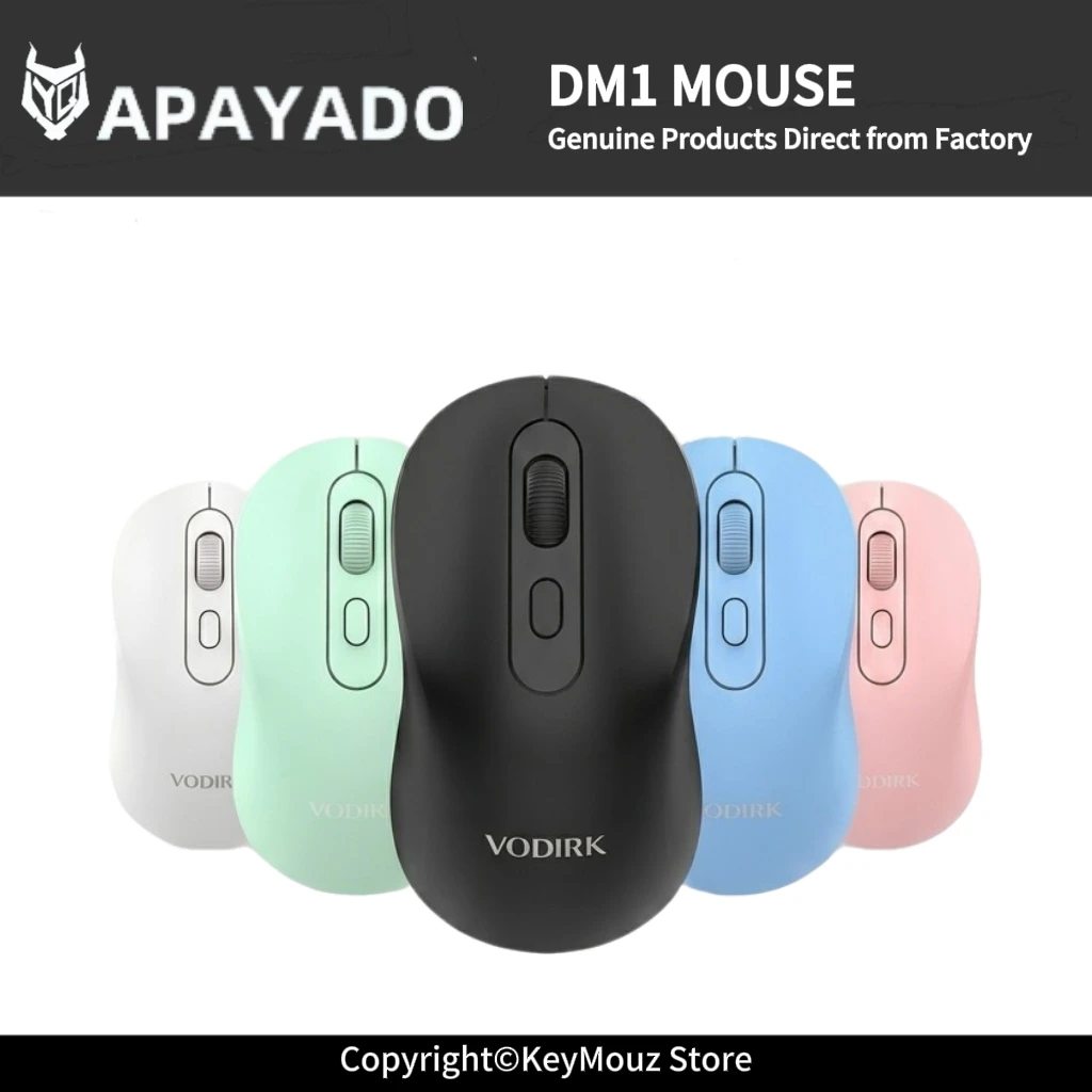 DM1 Dual-Mode Wireless Mouse 2.4G BT 5.2 Multi-Device Slim Portable 1600 DPI for Mac iPad Android Travel