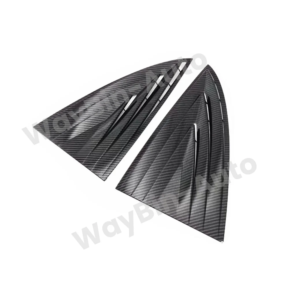 Rear triangular Shade For Tesla Model 3  carbon fiber pattern patch bright Tesla 2017-2023  exterior modification accessories