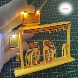 Miniatur simulation Außen werbetafel Scheinwerfer Modell Sand tisch DIY Lampen kappe 87 Maßstab Mikro kaltweiß/warmweiß