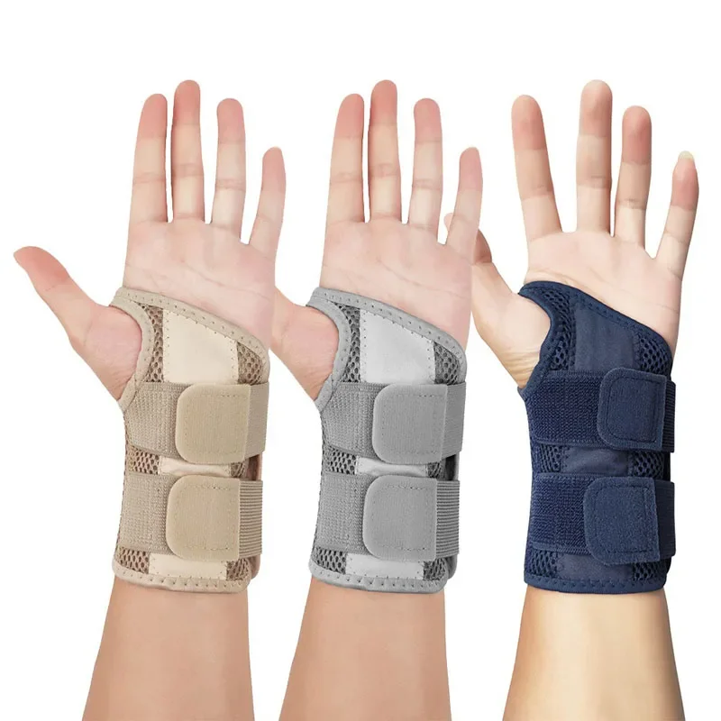 1Pcs Breathable Wrist protection support Prevention and recovery of writer Bracelet Tendiniti Steel plate support thumb brace