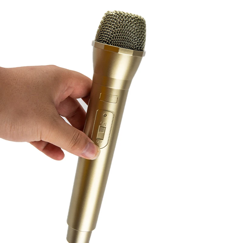 1pcs Fake Prop Microphone Props Artificial Microphone Prop Kids Microphone Toy Black White Red Gold Sliver Color