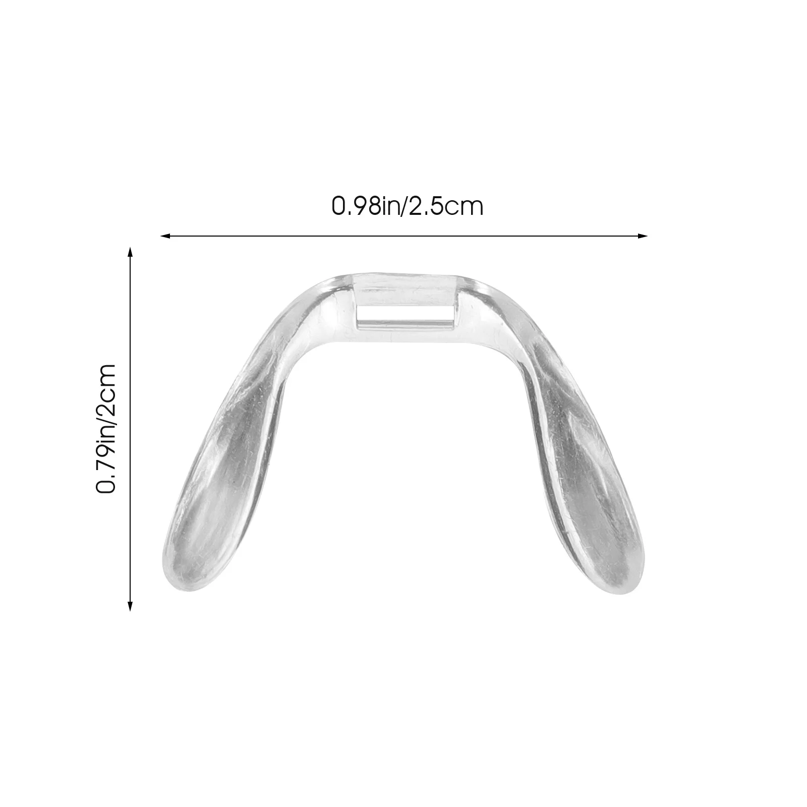 3 قطعة مخدات أنف للنظارة نظارات مريحة نونسليب إصلاح أجزاء 55x15 مللي متر دائم البلاستيك البصرية اكسسوارات الاطفال النظارات الشمسية #2