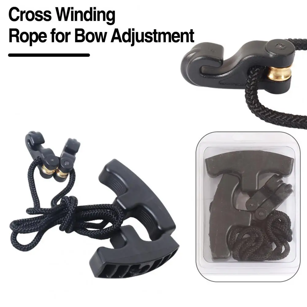 Durable Winding Rope for Secure Grip Long-lasting T-handle Winding Rope Cocking Device Adjustable Nylon for Efficient for Bow