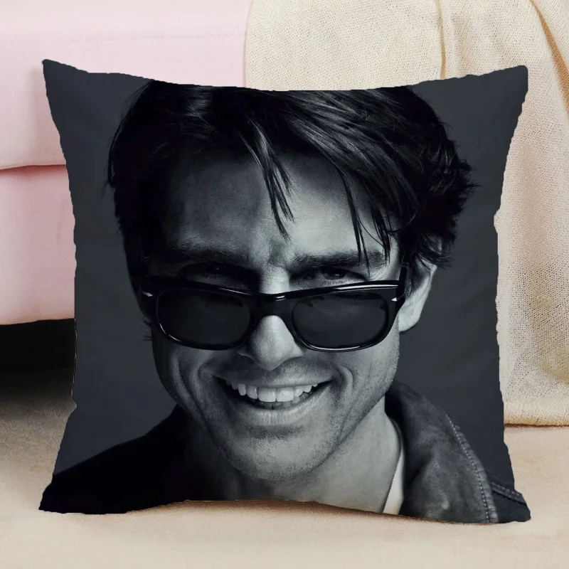 Laumango T-Tom Cruise Cushion Cover 45*45 Short Plush 45x45 Cushions Covers Decorative Pillowcase Decor 40x40 Twin Size Bedding