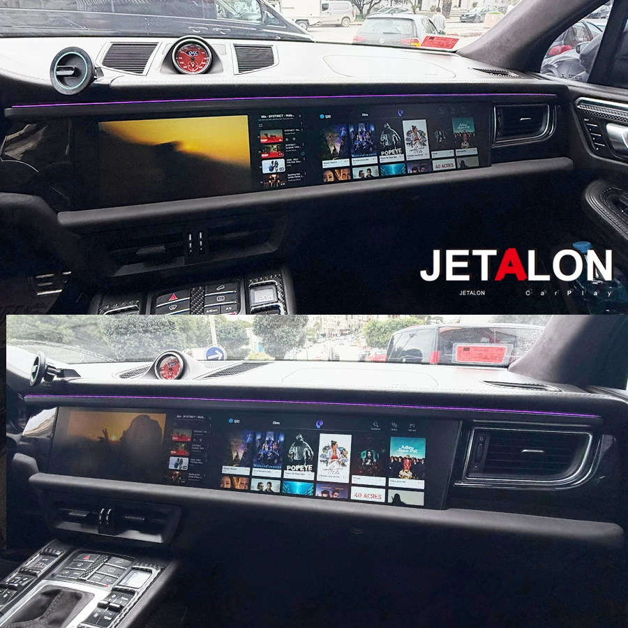 

12.3+12.3inch Ambient Lighting Android Radio Wireless Carplay Screen BT For Porsche Macan 2011-2017 Car Multimedia Video Player