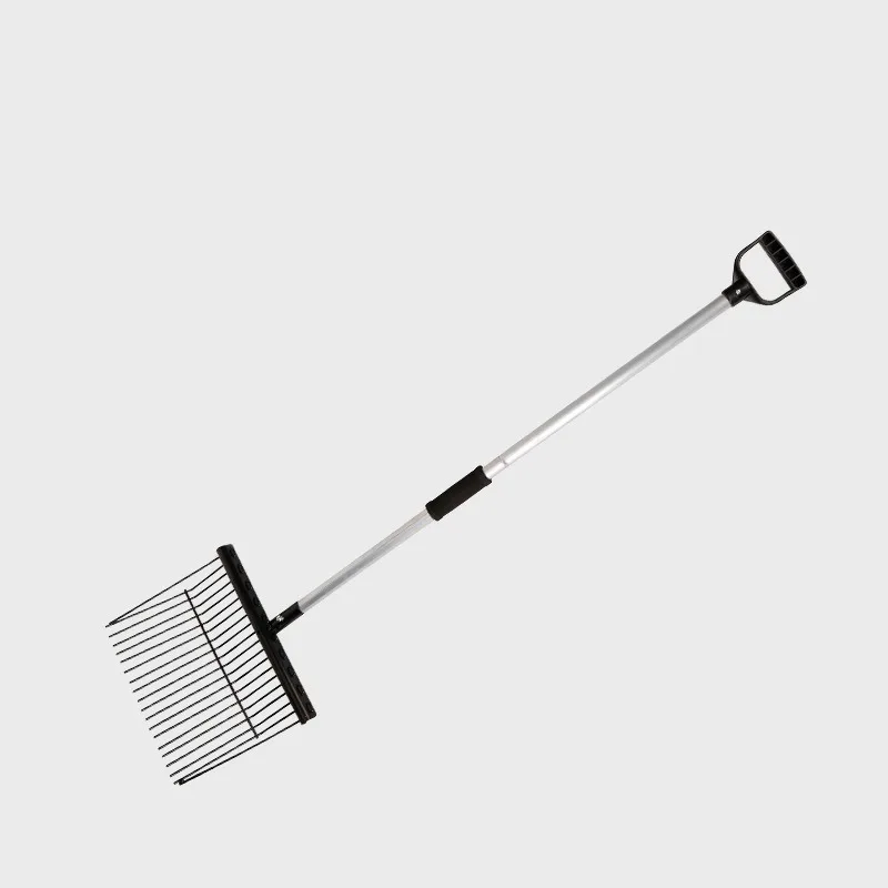 Aluminum Alloy Handle Horse Dung Iron Fork Long Pole Professional Equestrian Equipment Detachable Fork Stable Garden Hand Tools