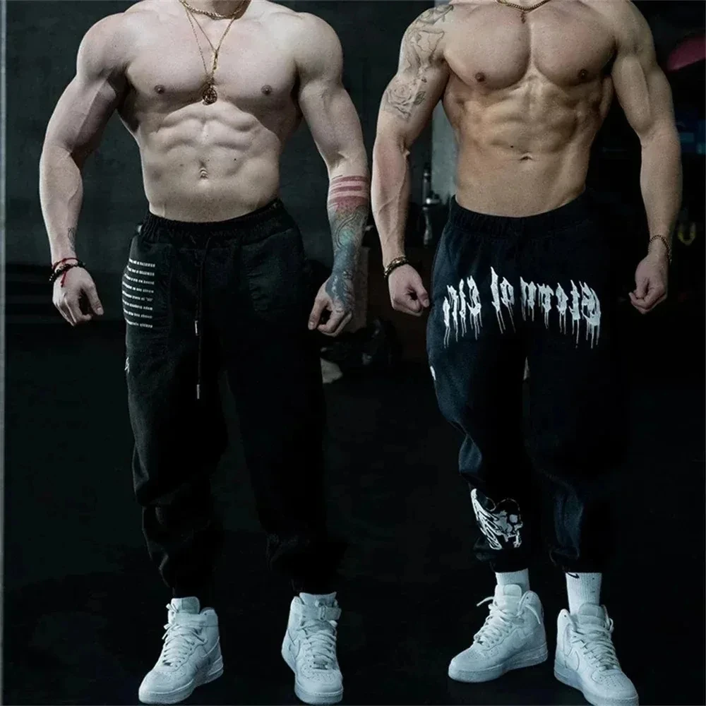 NEW Men Eternal Life Sweatpants Gym Fitness Sports Pants Bodybuilding Joggers Workout Trousers Mens Cotton Jogging Running Pants