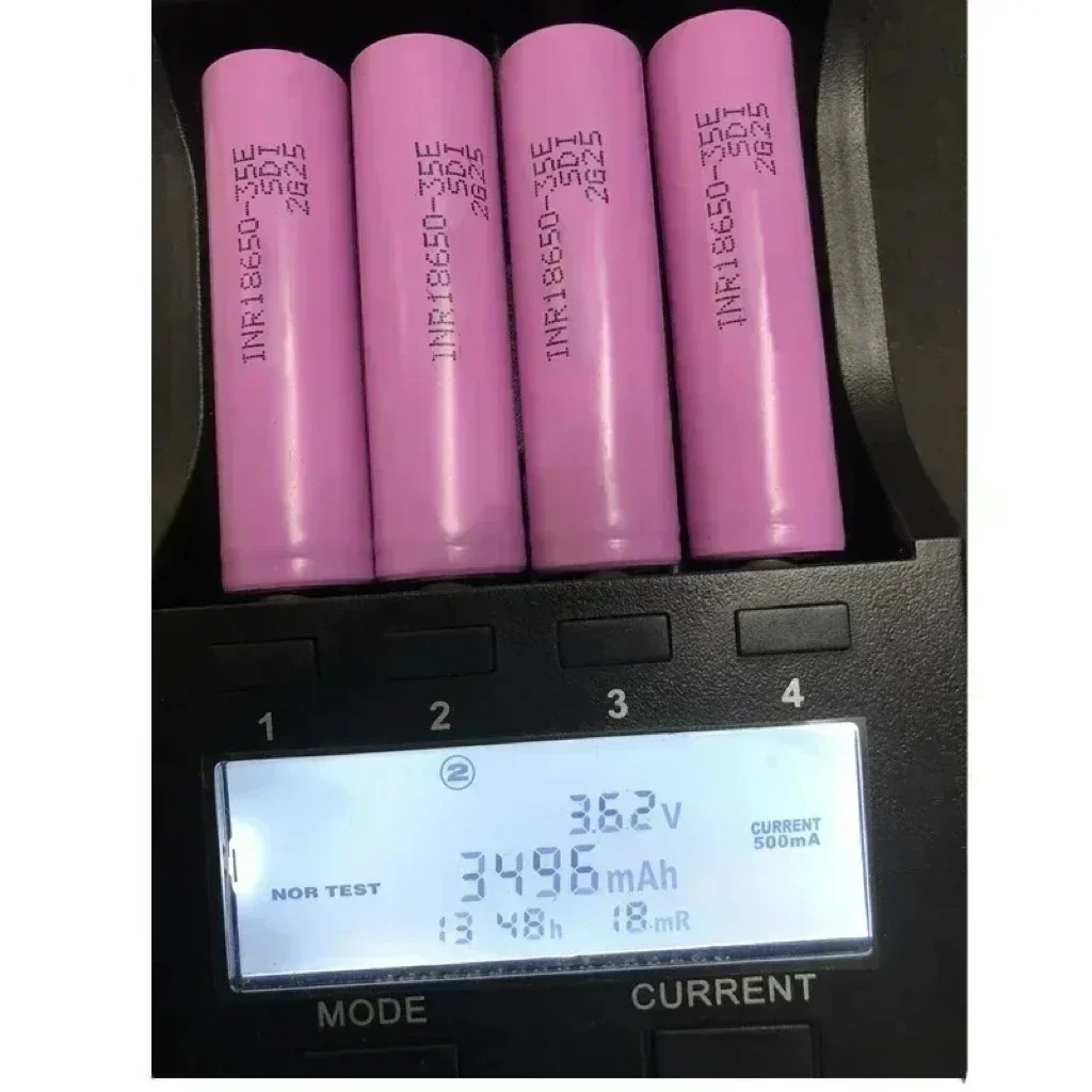 100%Original 35E 20A Discharge Rechargeable Battery 3500mAh INR18650 35E 1-200pcs For Flashlight batteries 3.7V Li-Ion Battery
