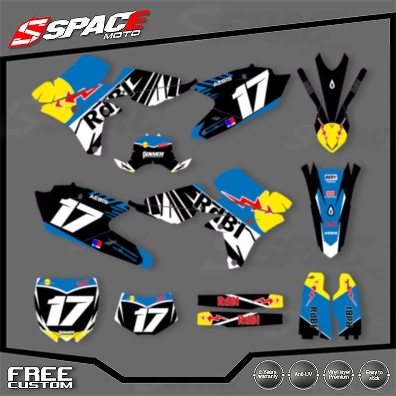 

SPACE Custom Motorcycle Graphics Background Decal for YAMAHA 14-18 YZF250,15-19YZF250X WRF250,14-17 YZF450 Stickers Kits 001