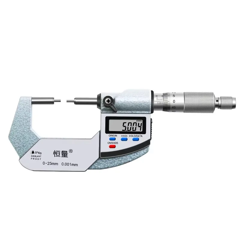 

High-Precision Small Electronic Spiral Micrometer 0-25mm 0.001mm Measuring Gauge