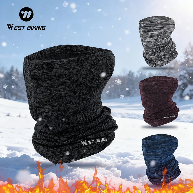 

WEST BIKING Winter Motorcycle Mask Thermal Warm Cycling Half Face Mask Windproof Outdoor Hiking Skiing Sports Gear Bike Headgear