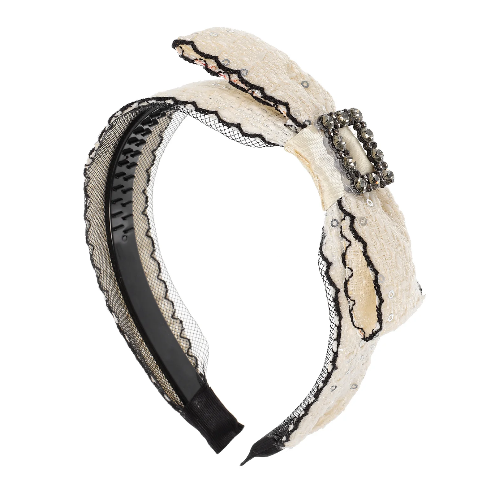 

1 Piece Elegant Bow Headband for Women Wide Fabric Hair Band Sophisticated Bridal Wedding Accessory Prom Birthday Gift