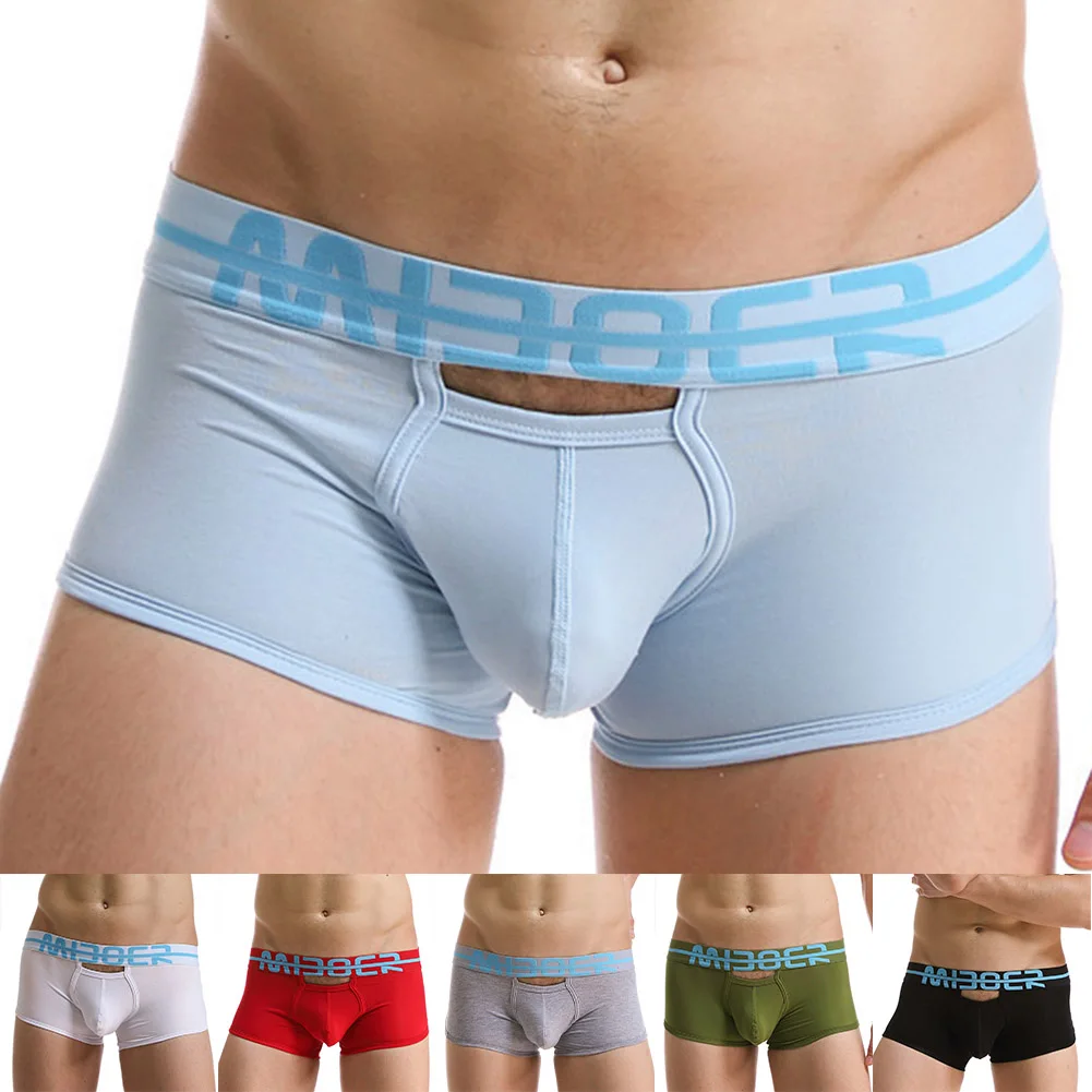 

Comfortable Male Tag Size M-2XL Breathable Boxers 5 Spandex Blend 95 Cotton Fabric Brand New Condition Classic Style