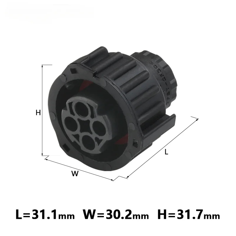 5/10/20/50 Sets 4 Pin Tyco Round For HOWO A7 Odometer Speed Sensor Wiring Plug Sealed Auto Black Female Connector 1-967325-1