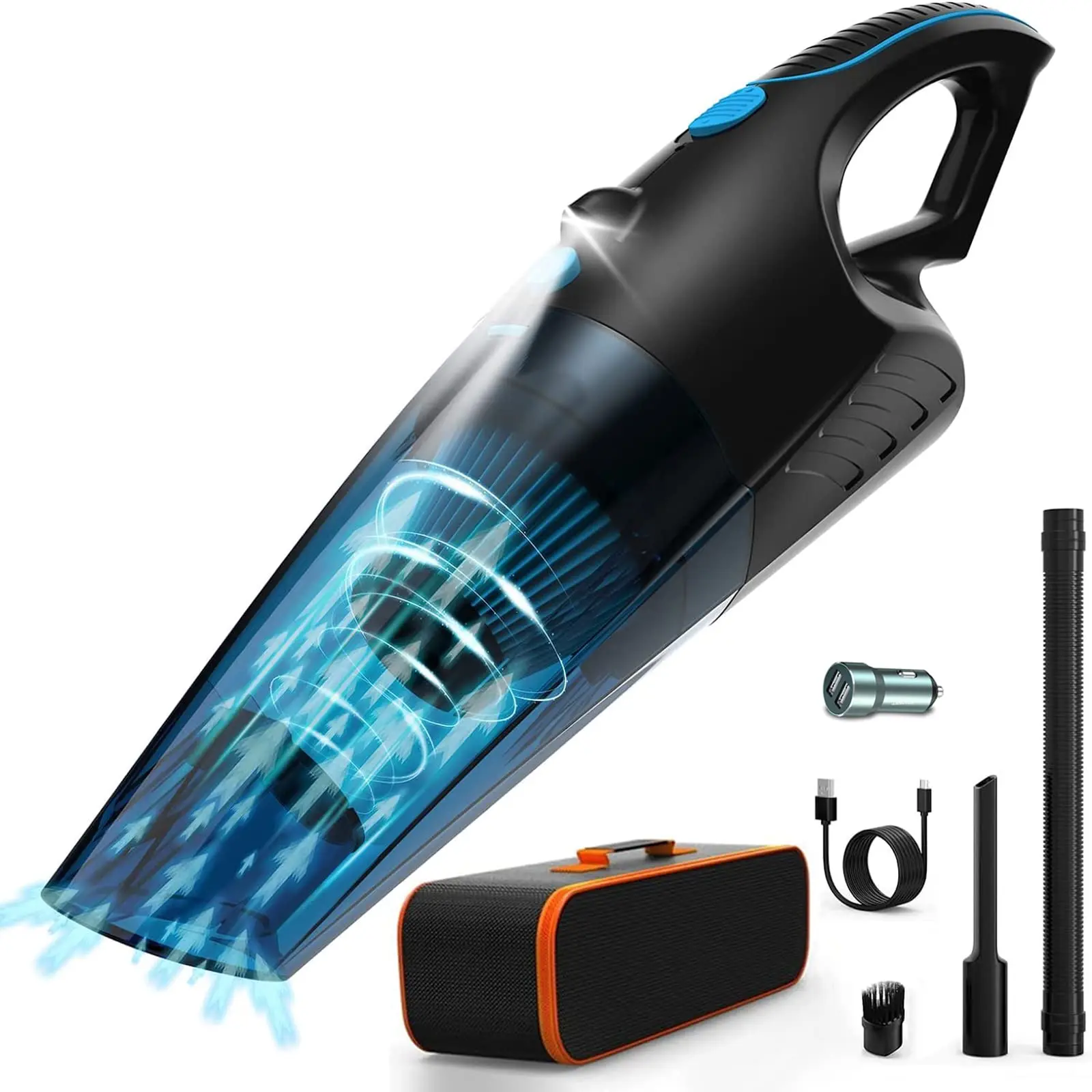 Factory Price Portable 12V Mini Hand Vacuum Cleaner Car Vacuum With ABS Material