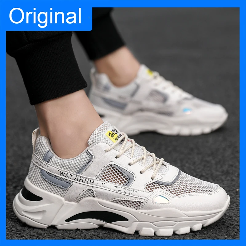 

Унисекс спортивные кроссовки: модные, дышащие, с толстой подошвой, нескользящие, летние, для бега, новинка 2026 года, удобные, универсальные, для тенниса