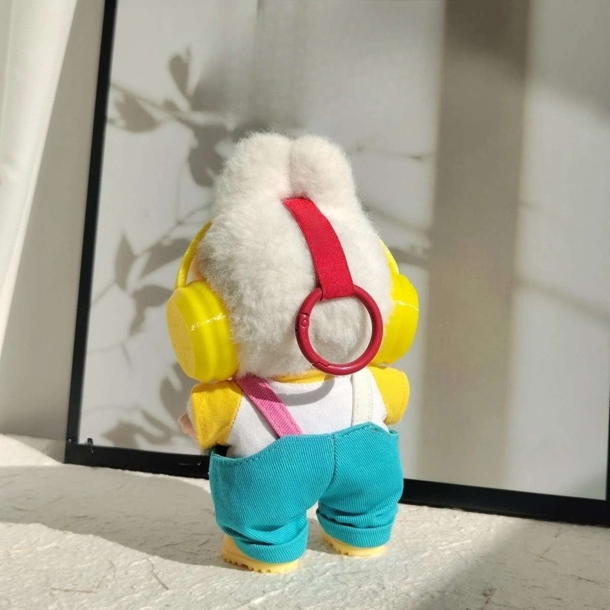 17cm Ubranka dla lalek mini z kreskówek, akcesoria do koreańskich lalek Kpop Exo Labubu II Idol, ubrania na imprezę, ogrodniczki do siedzenia