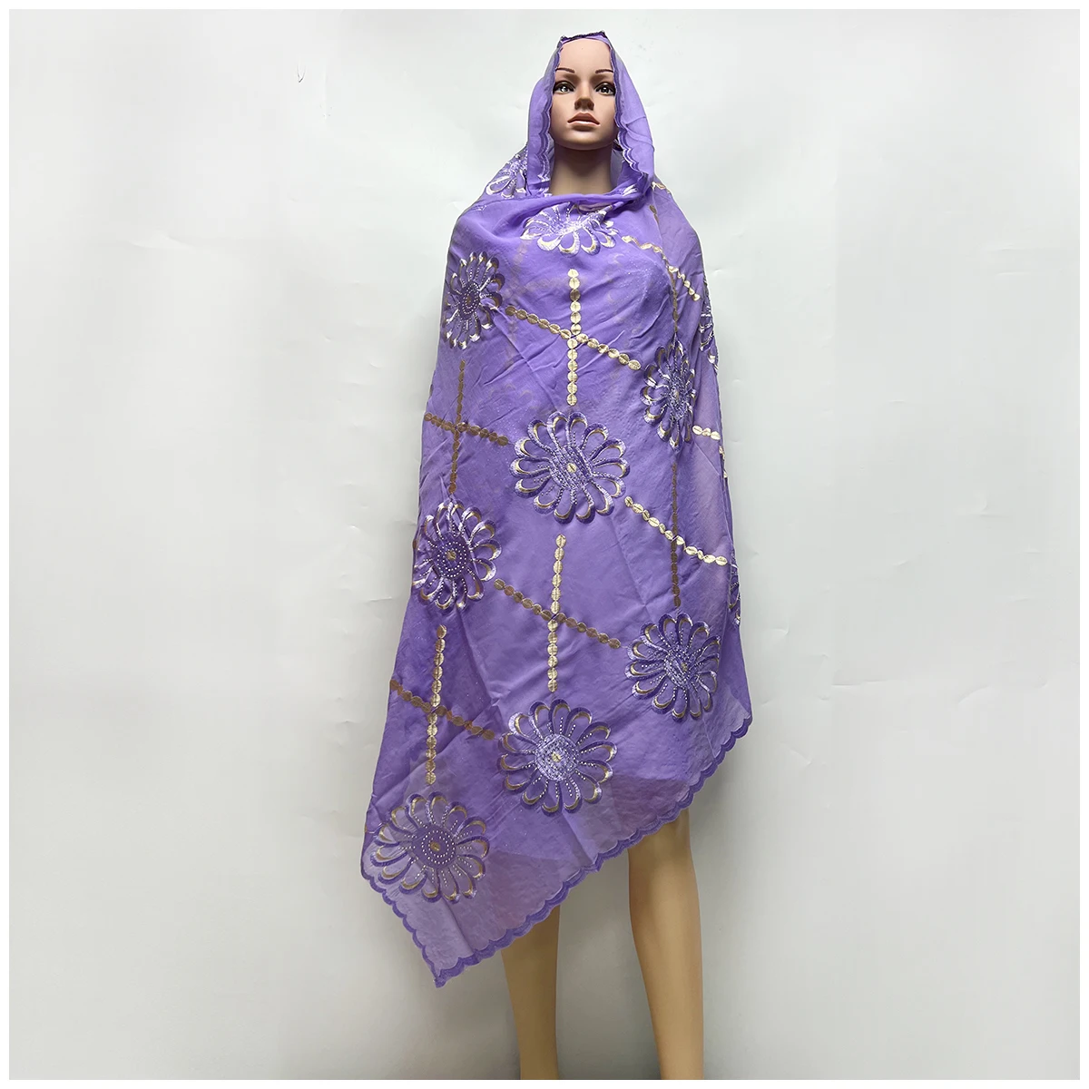 Écharpe Hijab 2024 Coton pour Femme Africaine, Écharpe Musulmane à la Mode, Offre Spéciale, Offre Spéciale, Dubaï, Prix de Gros, 100%