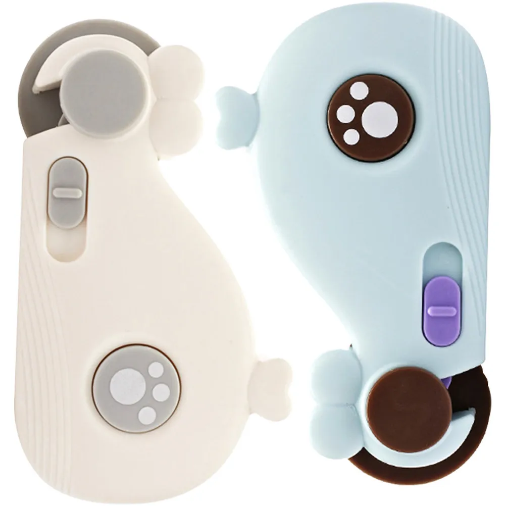 

2pcs Anti pinch Cabinet Locks Blue White Baby Safety Child Proofing Kitchen Drawer cupboard locks for cabinets toddler safety