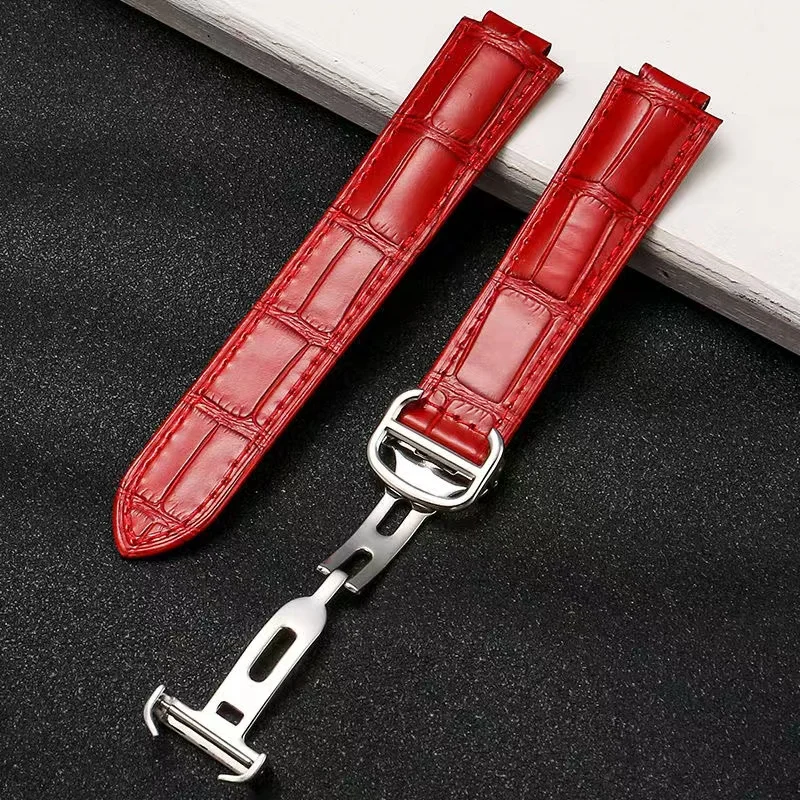 سوار ساعة جلدي للنساء ، حزام بالون أزرق ، سوار ، 14-8 ، 16-8 ، 18-11 ، 20-12 ، 22-14 ، أزياء بديلة