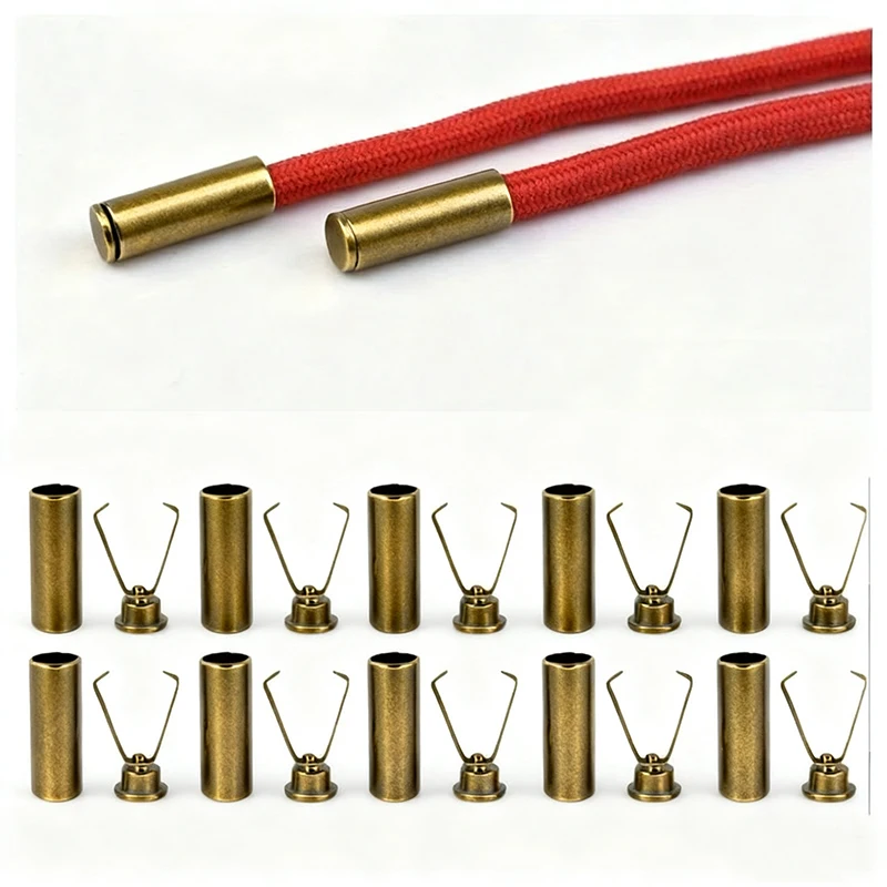 10 Stuks Zware Koord Sloten Verstelbare Metalen Clips Veilige Bevestiging Voor Schoenveters Tassen Hoodies Diy Ambachten Organiseren Kabels