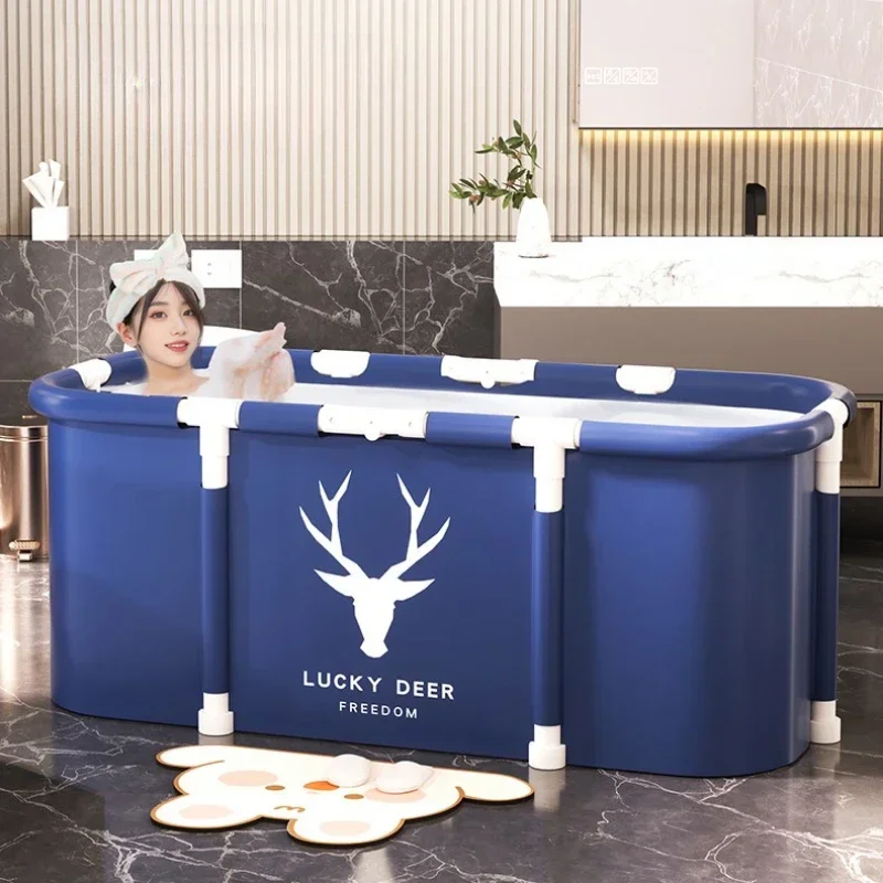 Liga de alumínio suporte banheira grande barril chuveiro engrossar portátil spa banheira dobrável balde banho design durável