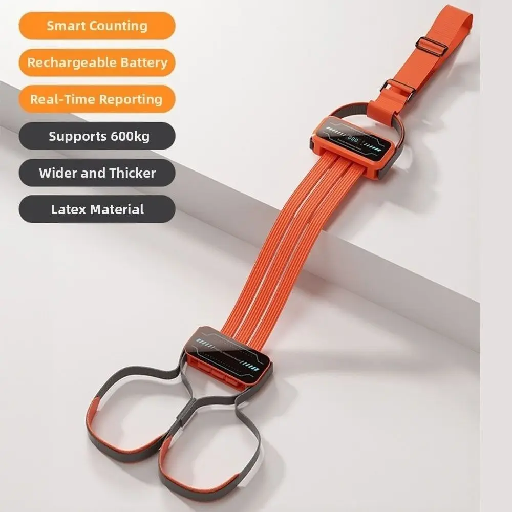 Height Adjustable Pull Up Assistance Band Digital Strap Stackable Design Resistance Strap Set Abdomen Strength
