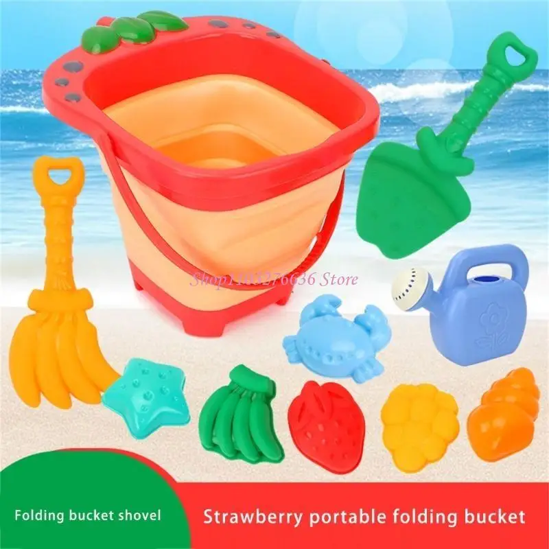 R6FD Sandcastle Bucket and Shovel Set For Kids Beach And Garden Activity With Easy To Grip Handle Fun Beach and Sand Playset