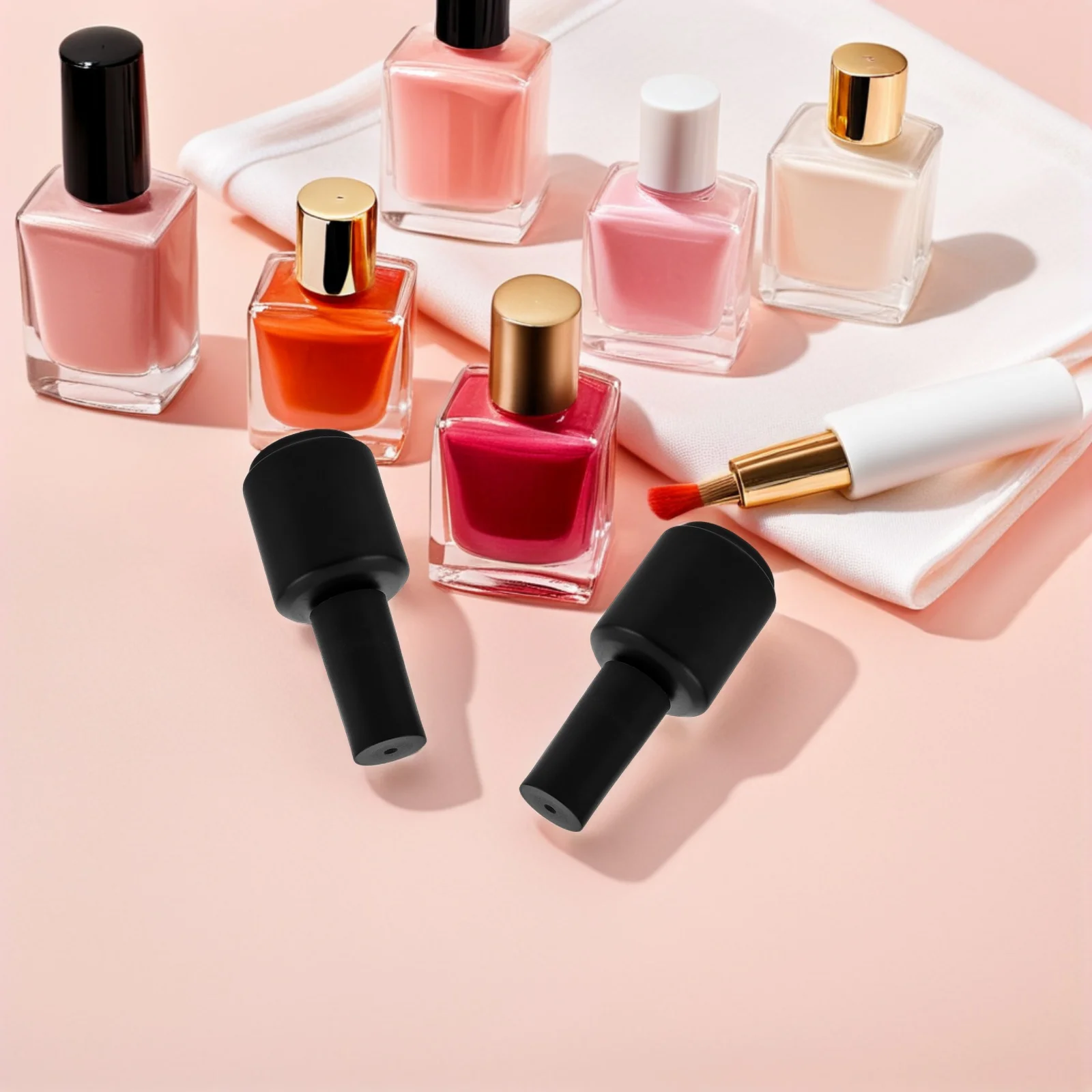 Bouteilles de vernis à ongles mat givré, bouteilles vides en verre rechargeables de 15Ml, récipient d'huile pour ongles, Mini stockage de vernis de voyage, 12 pièces