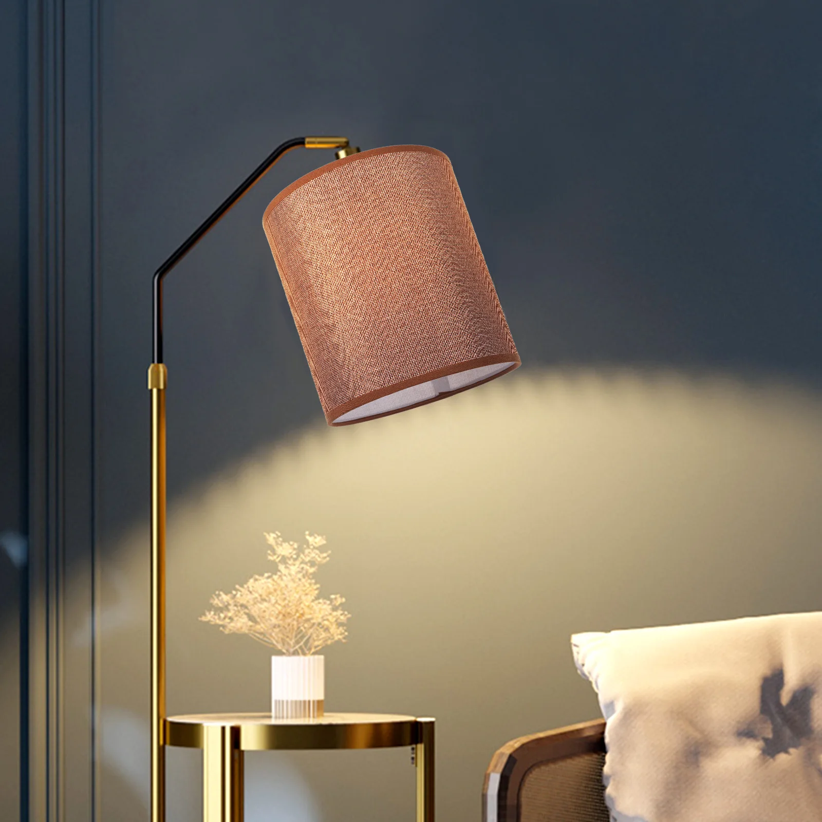 

Exquisite Linen Lampshade for Table Floor Lamps Efficient Durable Replacement Cover Home Decor Indoor Lighting